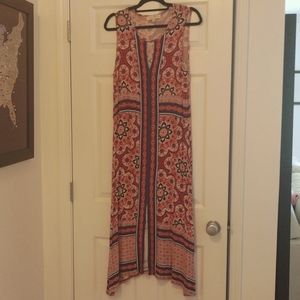 - Penelope Rose lightweight knit front slit maxi dress